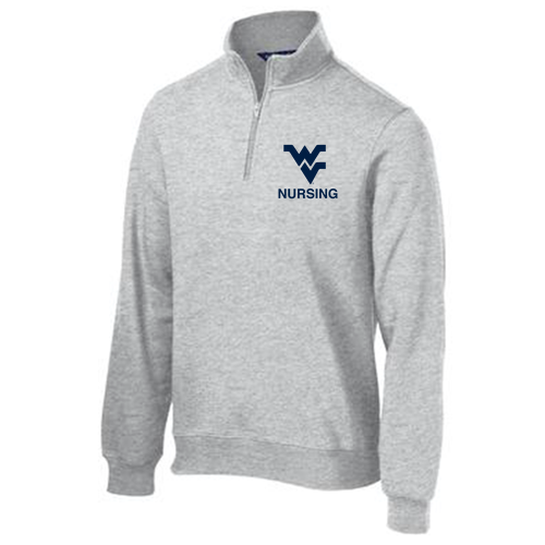 Sport Tek Quarter Zip Sweatshirt -- Athletic Heather