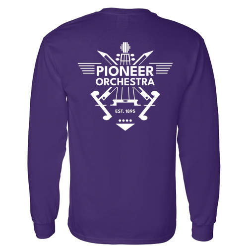 Gildan Heavy Cotton Longsleeve Basic T-Shirt -- Purple