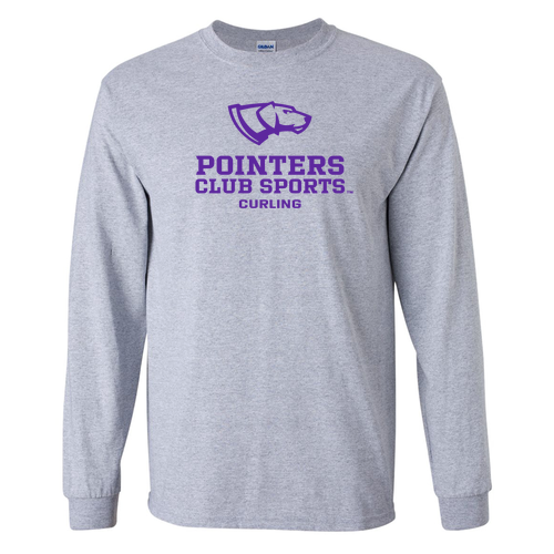 Gildan Ultra Cotton Longsleeve Basic T-Shirt -- Sport Grey