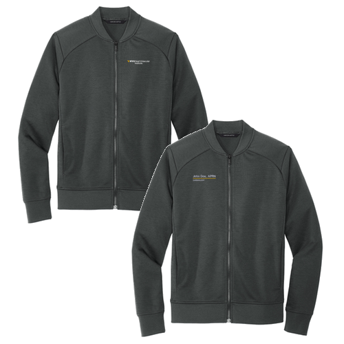 Mercer+Mettle Double-Knit Bomber -- Anchor Grey