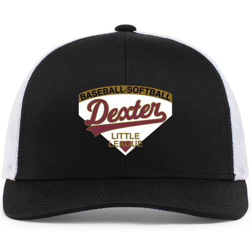 Pacific Headwear Trucker Mesh Hat -- Black / White / Black