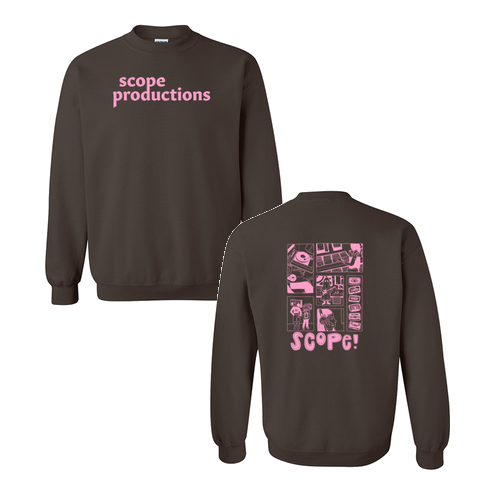 Gildan Heavy Blend Crew Neck Sweatshirt -- Dark Chocolate