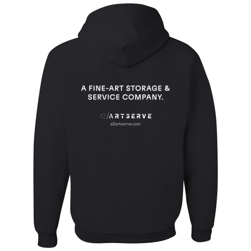 Jerzees 8 oz 50/50 Nublend Adult Hooded Sweatshirt -- Black