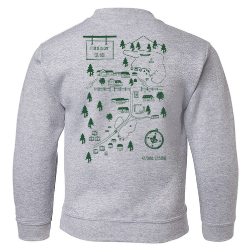 Youth Crew Neck Sweatshirt -- Sport Grey