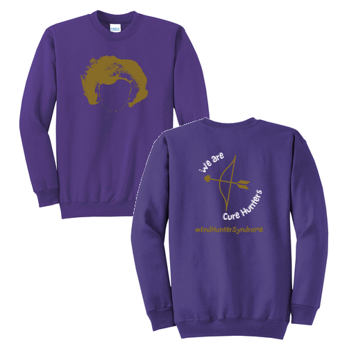 Mens/Unisex Port and Company Classic Crewneck Sweatshirt -- Purple