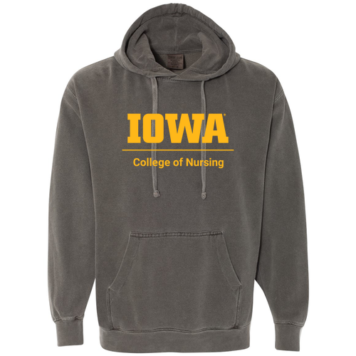 Comfort Colors Garment Dyed Hooded Pullover Sweatshirt -- Pepper