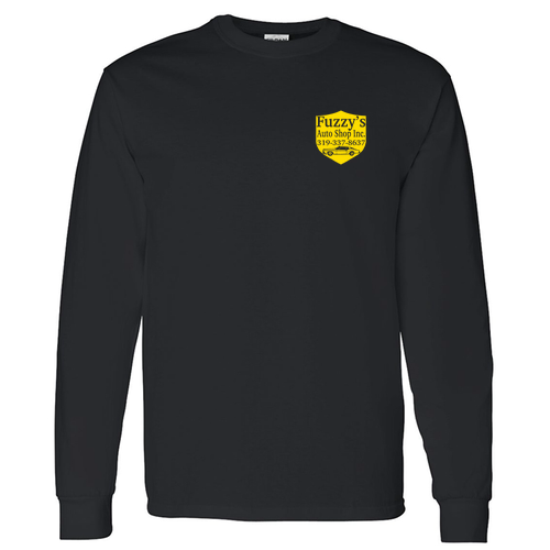 Gildan Heavy Cotton Longsleeve Basic T-Shirt -- Black