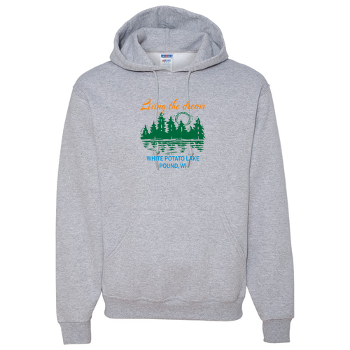 Jerzees 8 oz 50/50 Nublend Adult Hooded Sweatshirt - Athletic Heather