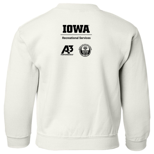 Gildan Heavy Blend Youth Crew Neck Sweatshirt -- White