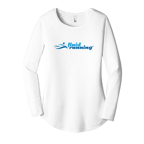 Ladies Long Sleeve Tunic -- White