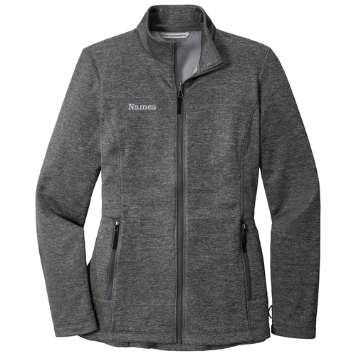 Port Authority Ladies Collective Striated Fleece Jacket -- Sterling Grey Heather