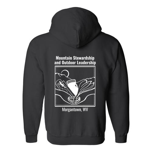 Gildan Full Zip Hooded Sweatshirt -- Black