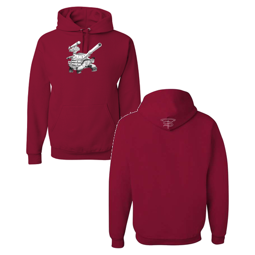 Jerzees 8 oz 50/50 Nublend Adult Hooded Sweatshirt -- Cardinal