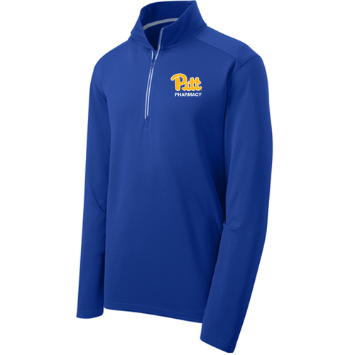 Sport Tek Sport Wick Textured Quarter Zip Pullover -- True Royal