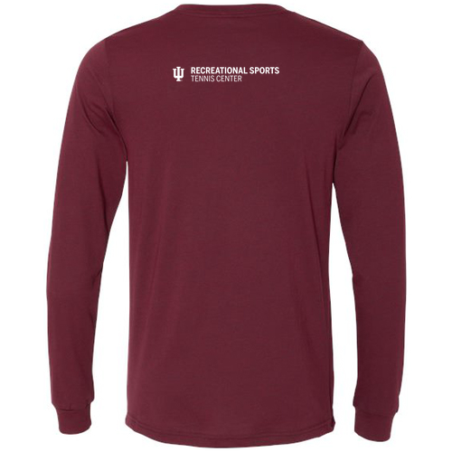 Bella+Canvas Unisex Heather Cvc Long Sleeve Tee- Heathers -- Heather Cardinal