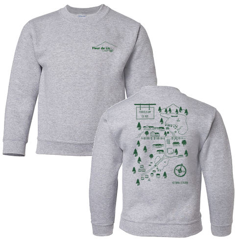 Youth Crew Neck Sweatshirt -- Sport Grey