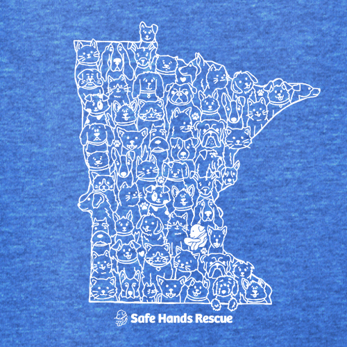 District Women's Perfect Blend CVC Long Sleeve Tee Heathered Royal: Novelty Design