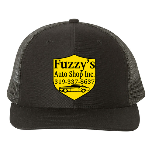 Richardson Trucker Snapback Hat -- Black