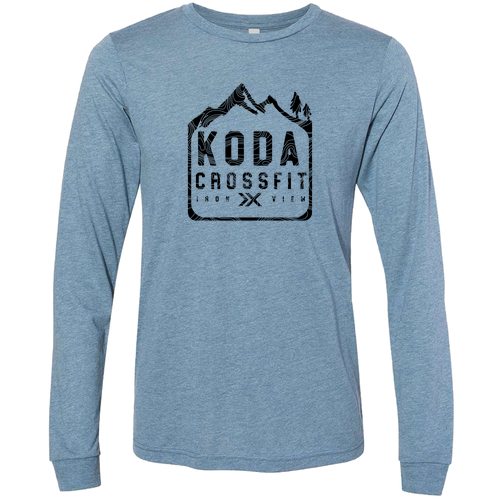 Bella+Canvas Unisex Triblend Long Sleeve Tee Denim Triblend