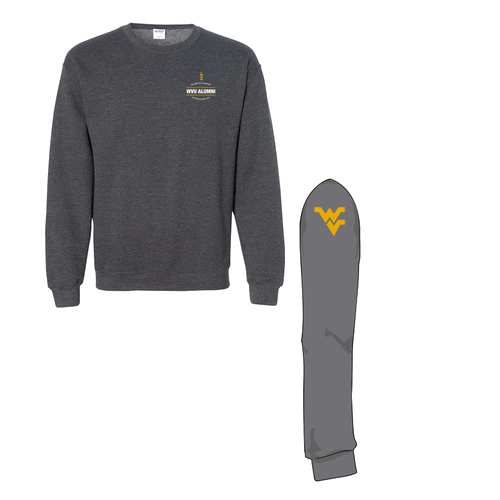 Gildan Heavy Blend Crew Neck Sweatshirt -- Dark Heather