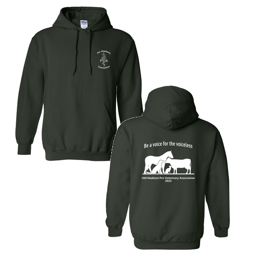 Gildan Heavy Blend Hooded Sweatshirt -- Forest Green