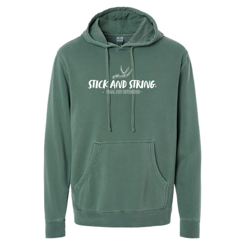 Independent Trading Co. Midweight Pigment-Dyed Hooded Sweatshirt -- Pigment Alpine Green