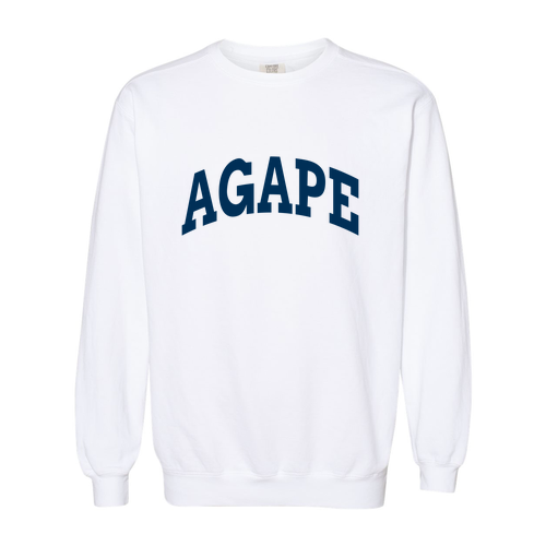 Comfort Colors Crewneck Sweatshirt -- White