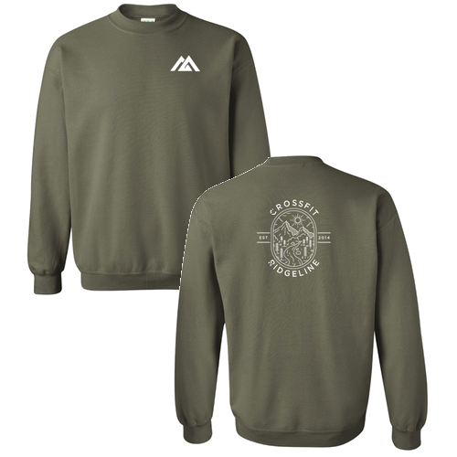 Gildan Heavy Blend Crew Neck Sweatshirt -- Military Green