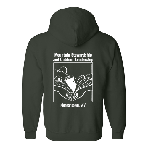 Gildan Full Zip Hooded Sweatshirt -- Forest Green