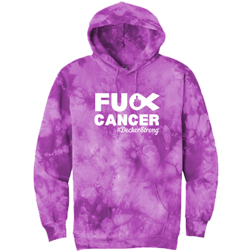 Port & Company Crystal Tie-Dye Pullover Hoodie -- Purple