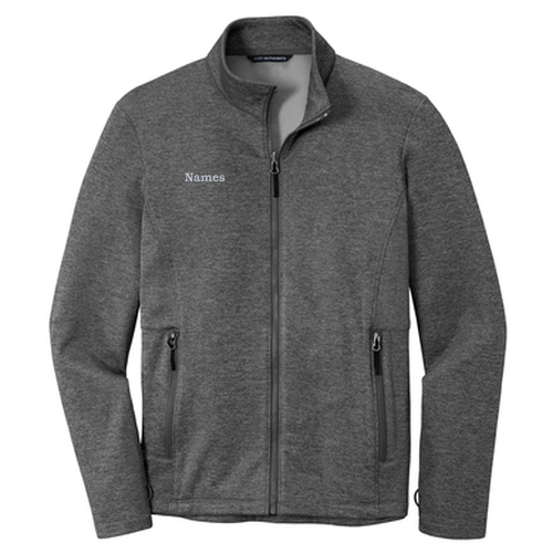 Port Authority Collective Striated Fleece Jacket -- Sterling Grey Heather