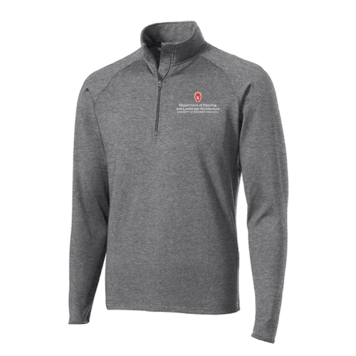 Sport Tek Sport Wick Stretch Half Zip Pullover -- Charcoal Grey Heather