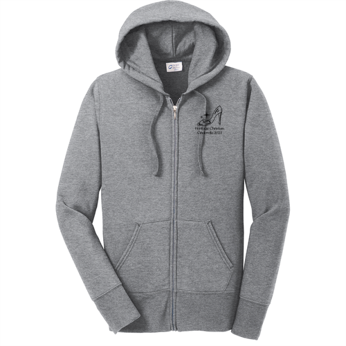 Port and Company Classic Full Zip Hooded Sweatshirt -- Athletic Heather