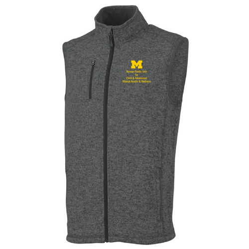 Mens/Unisex Charles River Pacific Heathered Vest -- Charcoal Heather