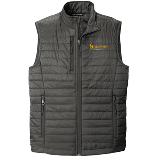 Port Authority Packable Puffy Vest -- Sterling Grey / Graphite