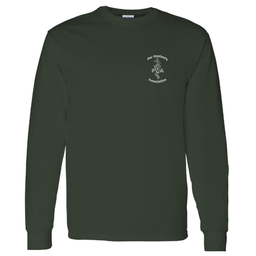 Gildan Heavy Cotton Longsleeve Basic T-Shirt -- Forest Green