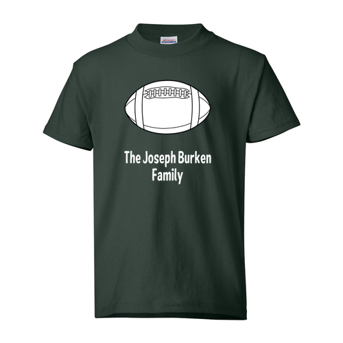 Hanes Youth Heavyweight 50/50 Crew Neck T Shirt -- Deep Forest