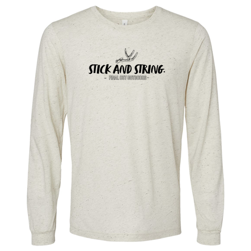 Bella+Canvas Unisex Triblend Long Sleeve Tee- Triblends -- Oatmeal TriBlend