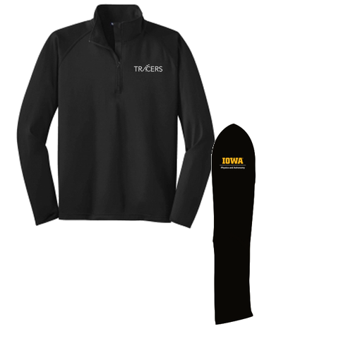 Sport Tek Sport Wick Stretch Half Zip Pullover -- Black