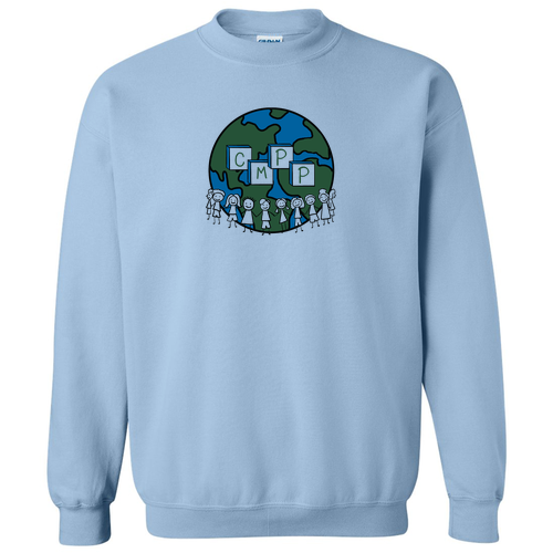 Mens/Unisex Gildan Heavy Blend Crewneck Sweatshirt -- Light Blue