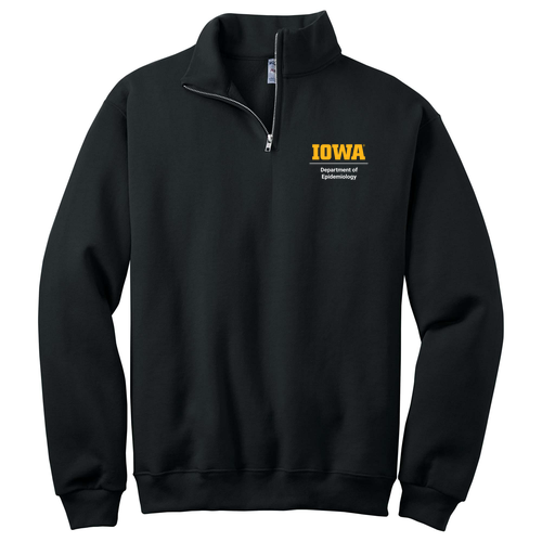 Jerzees 1/4 Zip Cadet Sweatshirt -- Black