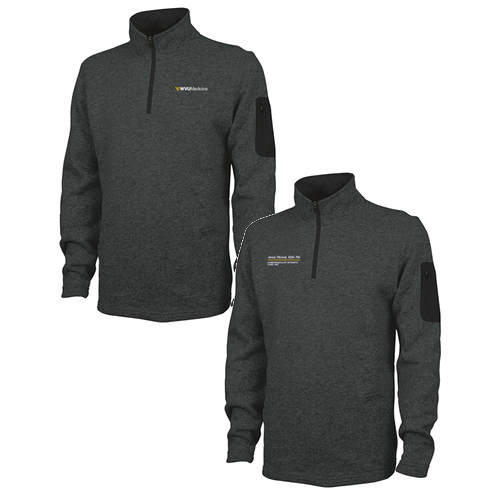Charles River Mens Heathered Fleece Pullover -- Charcoal Heather