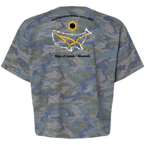 LAT Ladies' Boxy T-Shirt -- Vintage Camo