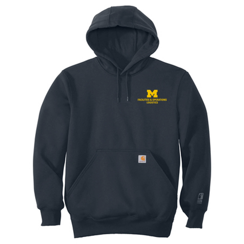 Men/Unisex Carhartt Rain Defender Paxton Heavyweight Hooded Sweatshirt -- New Navy, $79