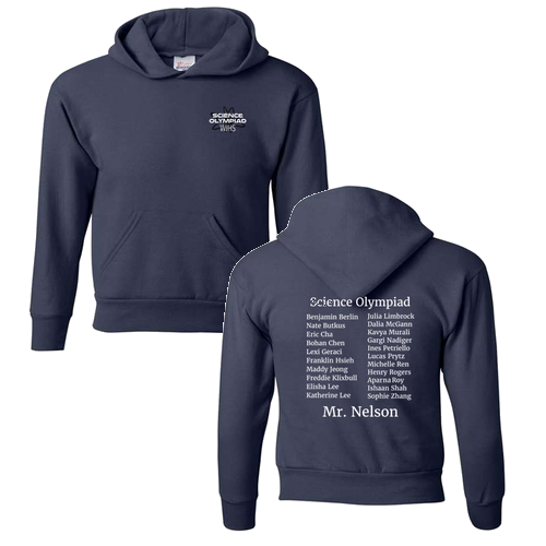 Youth Hooded Sweatshirt -- Navy
