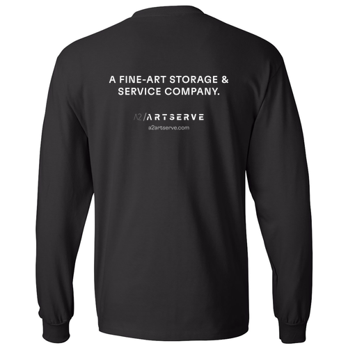 Hanes Beefy T Longsleeve T-Shirt -- Black