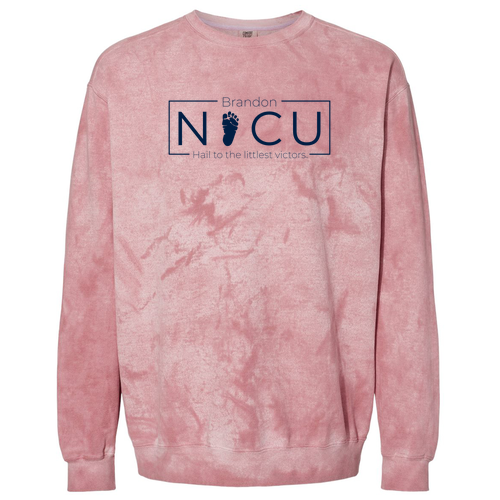 Men/Unisex Comfort Colors Soft Color Blast Crewneck Sweatshirt -- Clay