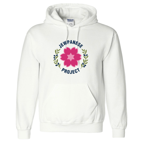 Dryblend 50 / 50 Hooded Sweatshirt -- White -- Screenprinted