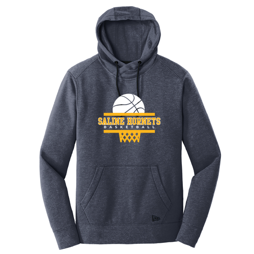 New Era Tri Blend Fleece Pullover Hoodie -- True Navy Heather