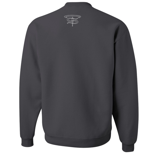 Jerzees 8 Oz., 50/50 Nublend Fleece Crew -- Charcoal Grey